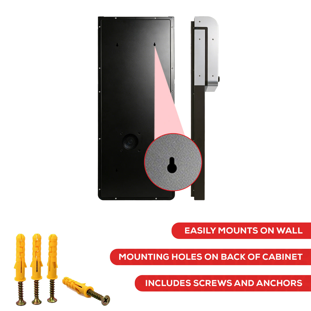 Safe Station AED Cabinet with 27" Display – Wall Mount Public Access Defibrillator Storage
