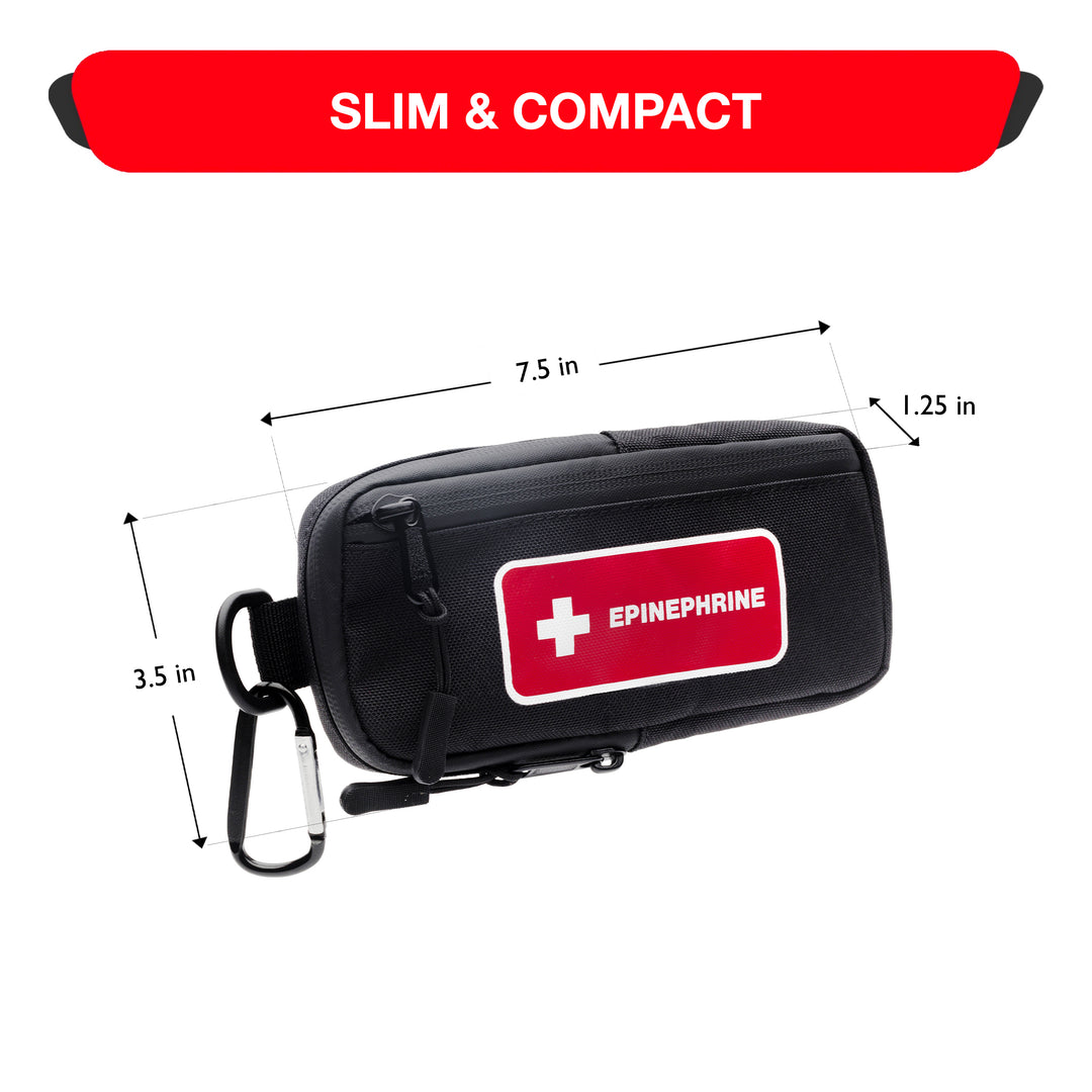 EpiPen Insulated Carry Case - Black-Red -  7
