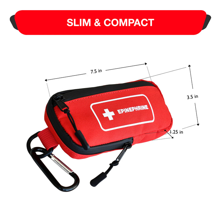 EpiPen Insulated Carry Case - Black-Red -  17