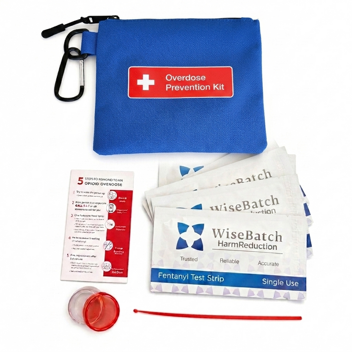 FYL Test Strip Canvas Bag Kit - Includes 5 WiseBatch FYL Test Strips + Canvas Bag + Mixing Container + 10mg Spoon and Instructions
