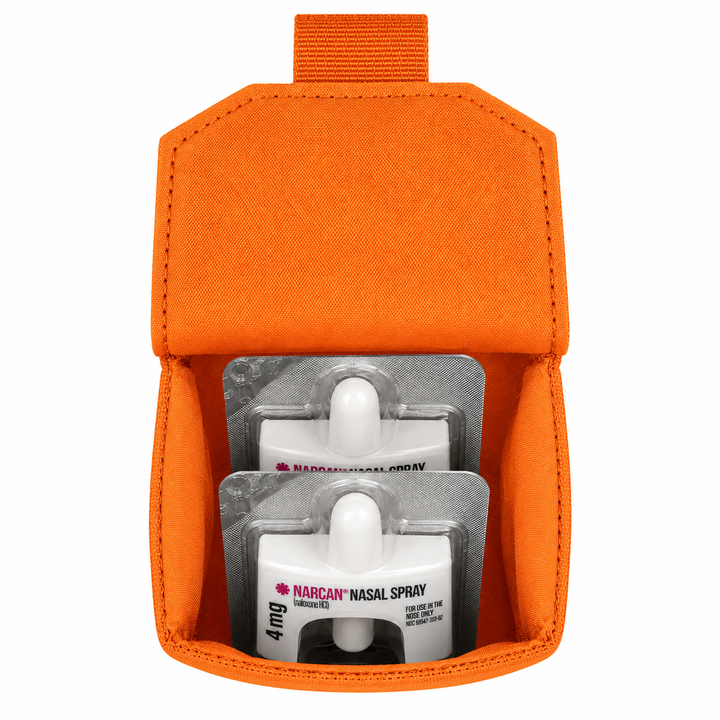 Naloxone Duty Belt Pouch Case - One-Hand Quick Access - MOLLE Compatible