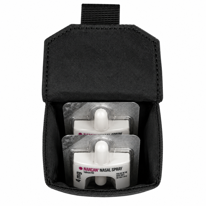 Naloxone Duty Belt Pouch Case - One-Hand Quick Access - MOLLE Compatible