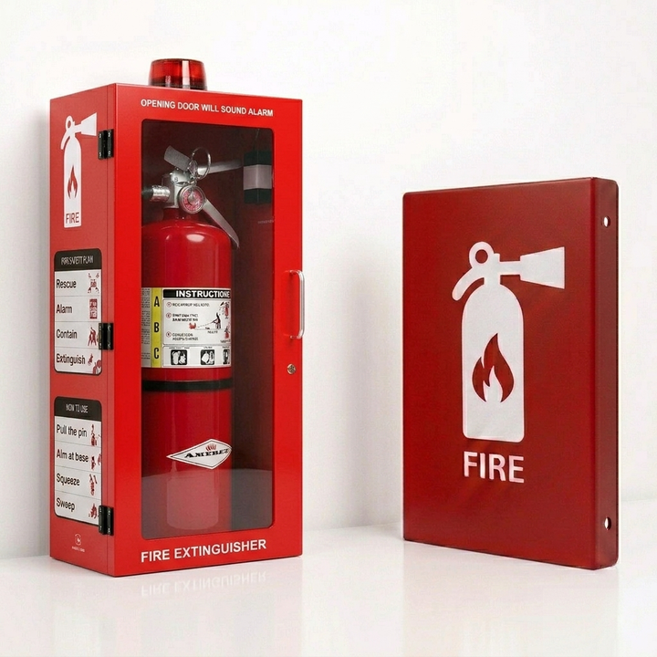 Outdoor Fire Extinguisher Wall Mount Cabinet - Available in 10 lb and 20 lb Sizes