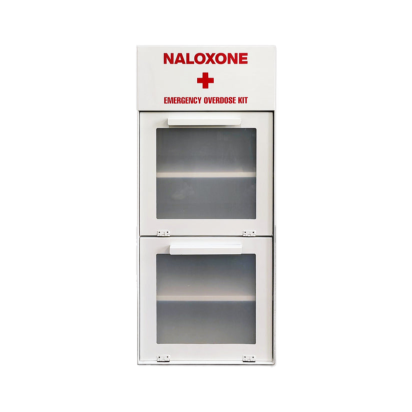 Naloxone Distribution Metal Box ( Holds 100 Narcan Boxes) – Overdose Kits