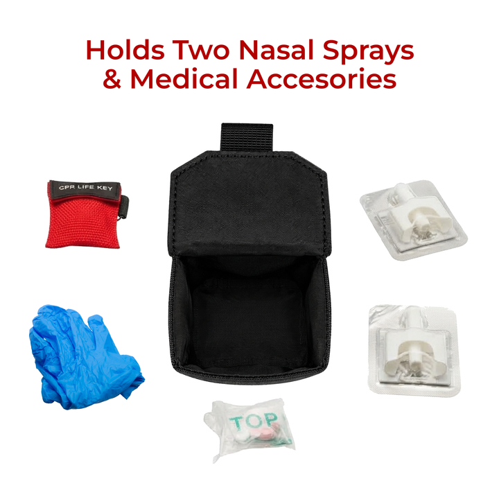 Naloxone Duty Belt Pouch Case - One-Hand Quick Access - MOLLE Compatible
