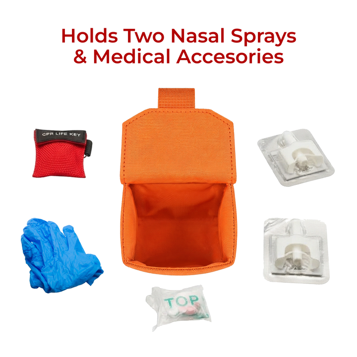Naloxone Duty Belt Pouch Case - One-Hand Quick Access - MOLLE Compatible