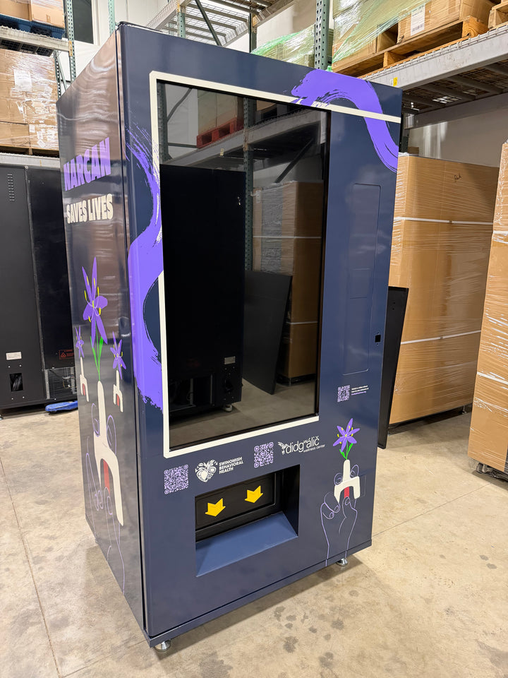 Naloxone Harm Reduction Smart Vending Machine with 49" Video Screen