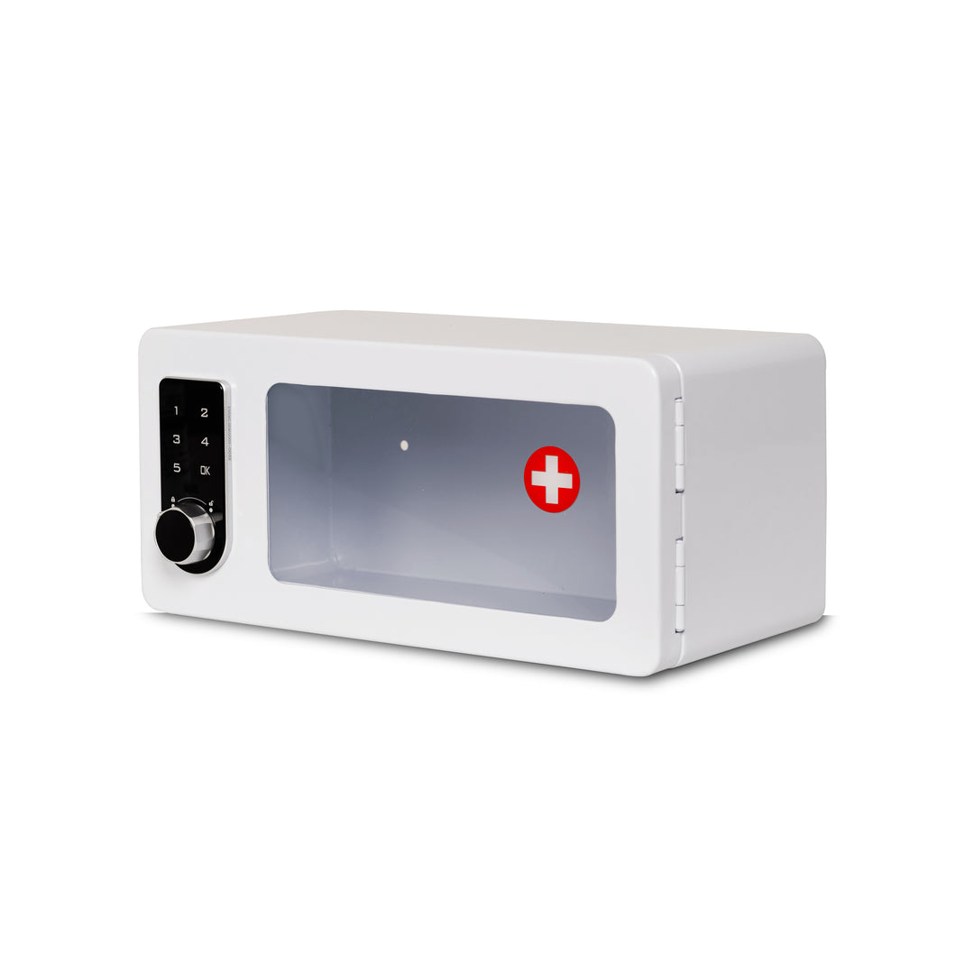 Medicine Lock Box Cabinet with Electronic Touch Keypad Lock - Default Title -  12