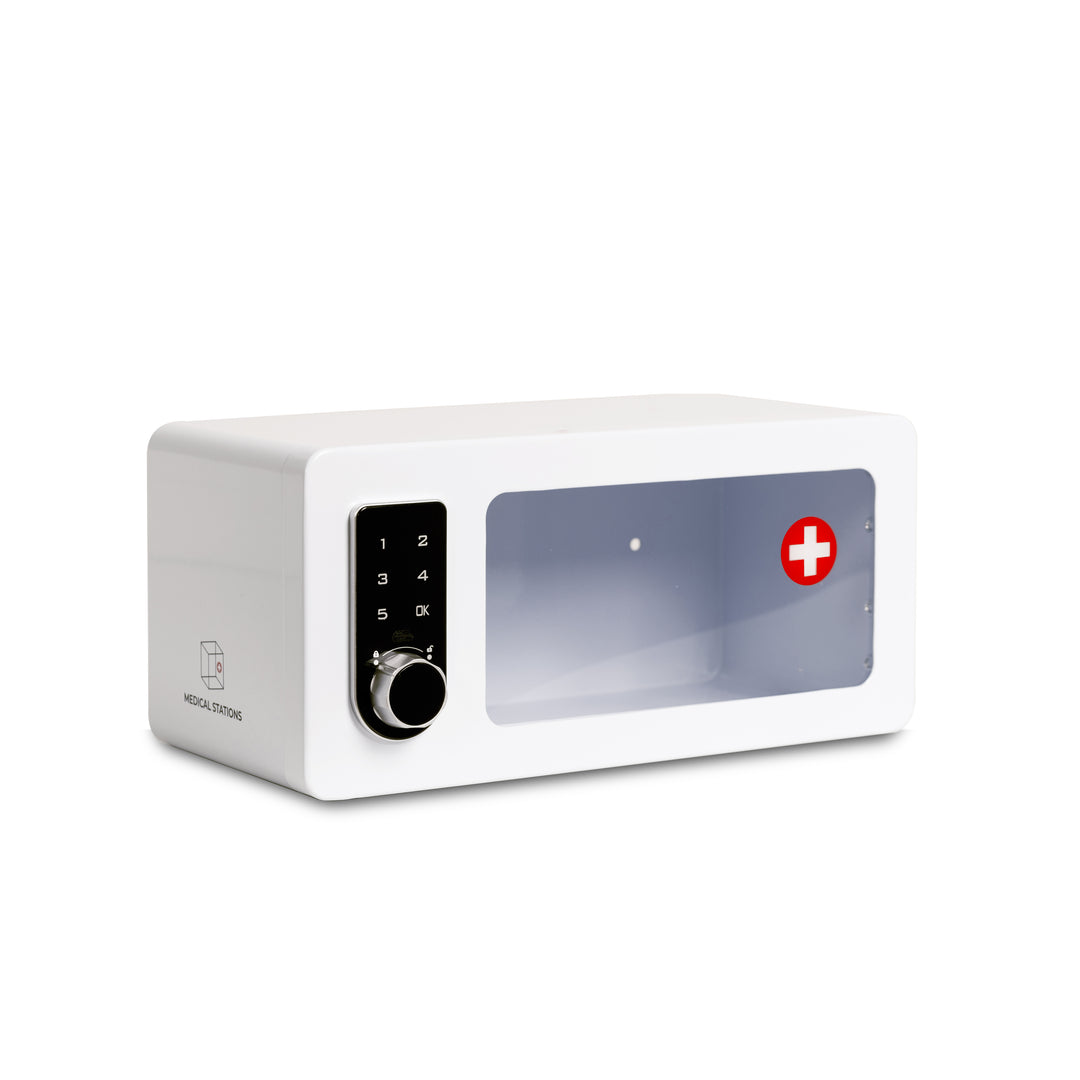 Medicine Lock Box Cabinet with Electronic Touch Keypad Lock - Default Title -  13