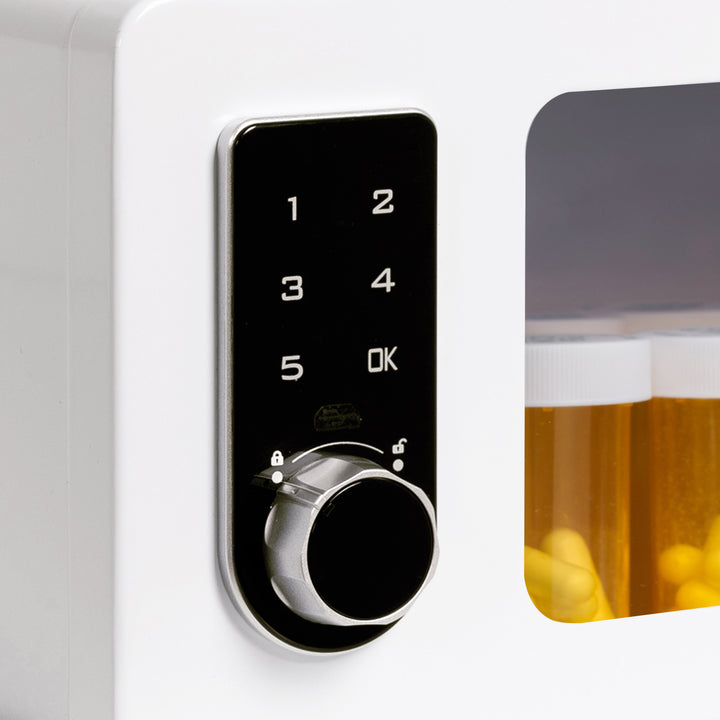 Medicine Lock Box Cabinet with Electronic Touch Keypad Lock - Default Title -  8