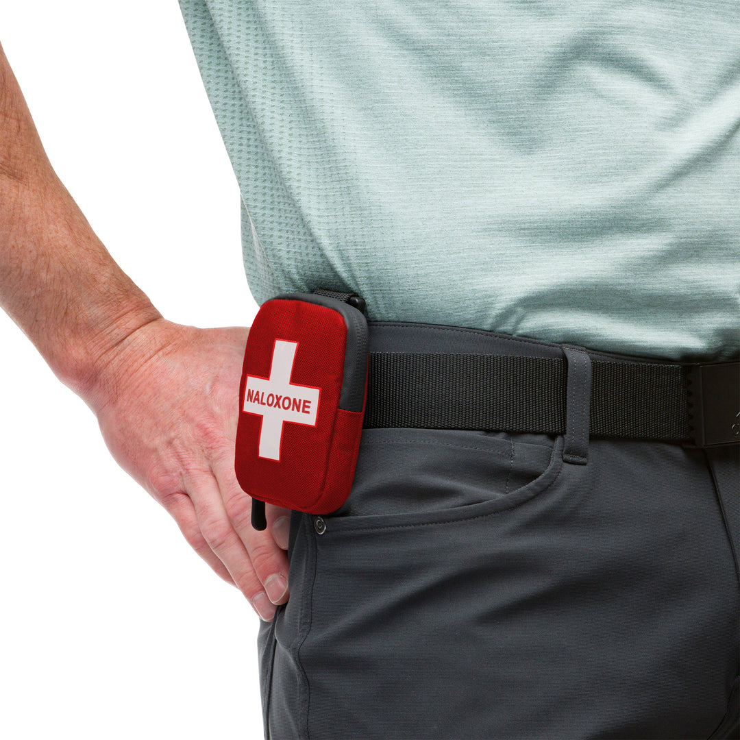 Mini Naloxone Duty Belt Pouch – Securely Holds One Nasal Spray Dose for Rapid Overdose Response - Cross / Black / Single-Cross / Black / 10 Units-Cross / Black / 100 Units-Cross / Red / Single-Cross / Red / 10 Units -  9