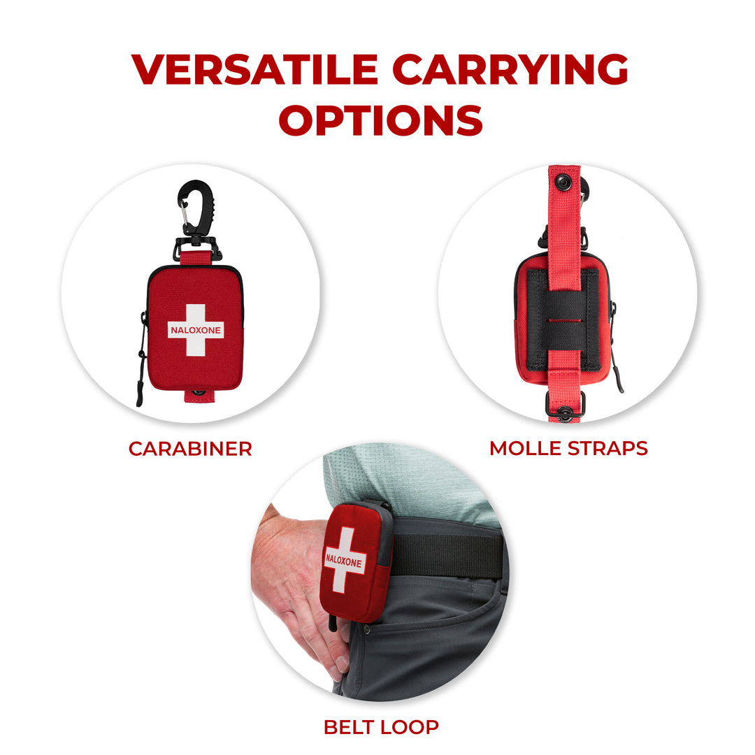 Mini Naloxone Duty Belt Pouch – Securely Holds One Nasal Spray Dose for Rapid Overdose Response
