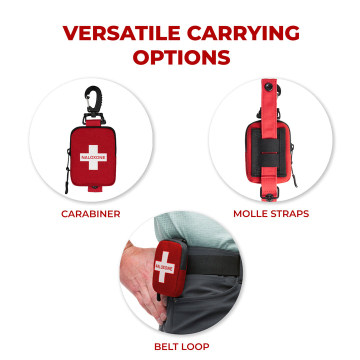 Mini Naloxone Duty Belt Pouch – Securely Holds One Nasal Spray Dose for Rapid Overdose Response