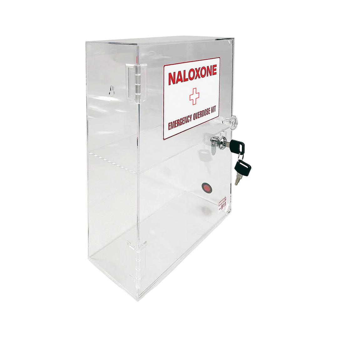 Naloxone & Bleeding Control Kit Cabinet  (Clear Acrylic) - Default Title -  10