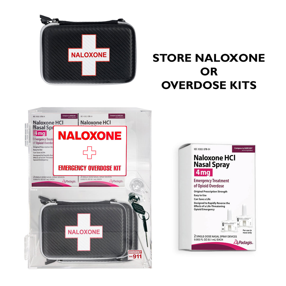 Naloxone & Bleeding Control Kit Cabinet  (Clear Acrylic) - Default Title -  15