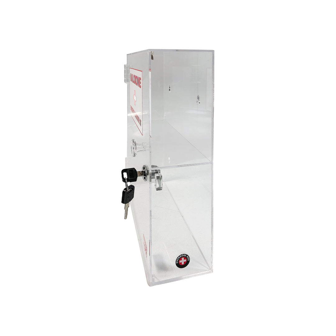 Naloxone & Bleeding Control Kit Cabinet  (Clear Acrylic) - Default Title -  12