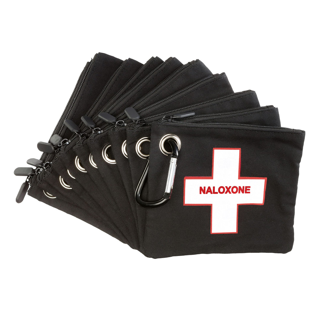 Naloxone Canvas Bag – Compact Overdose Kit Pouch - Cross / Black / 100 Units -  19722746