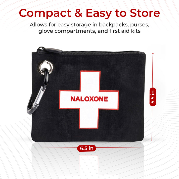 Naloxone Canvas Bag – Compact Overdose Kit Pouch - Cross / Black / Single -  86933500