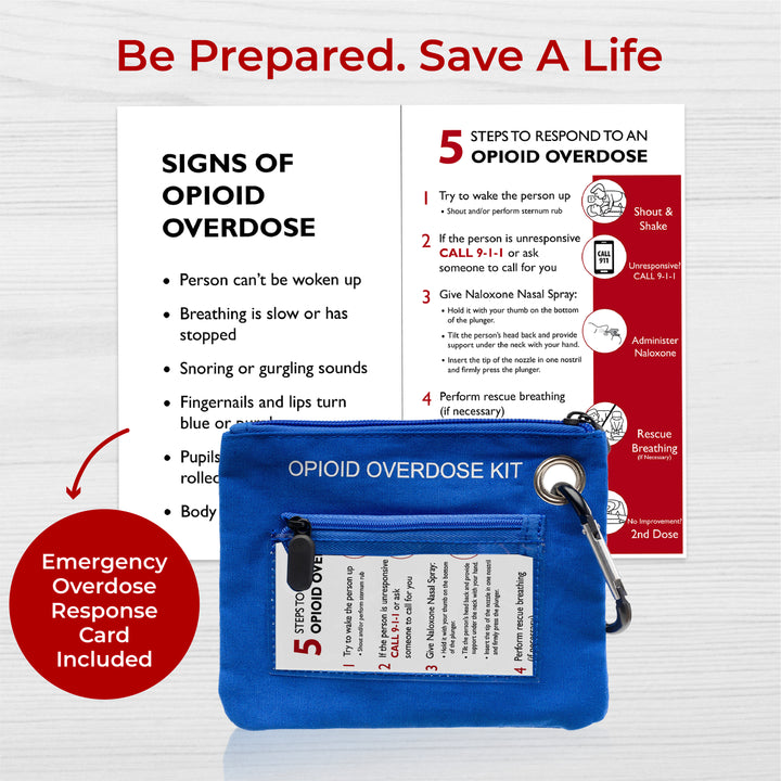 Naloxone Canvas Bag – Compact Overdose Kit Pouch - Cross / Black / Single -  29622706