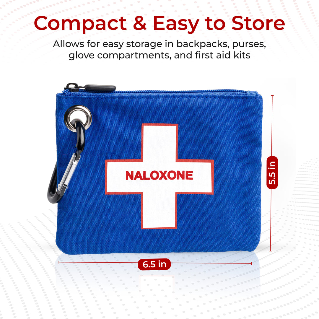 Naloxone Canvas Bag – Compact Overdose Kit Pouch - Cross / Black / Single -  95074662