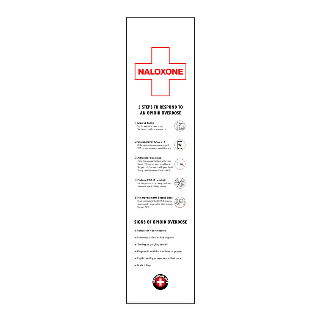 Naloxone Distribution Tabletop Stand - Holds 24 Boxes of Naloxone - Short Table Stand -  6