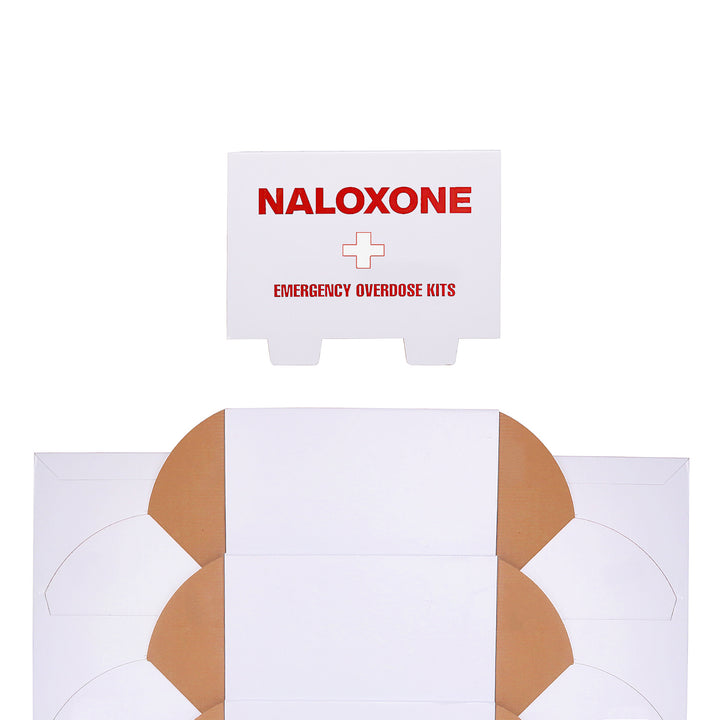 Naloxone Distribution Tabletop Stand - Holds 24 Boxes of Naloxone - Short Table Stand -  7