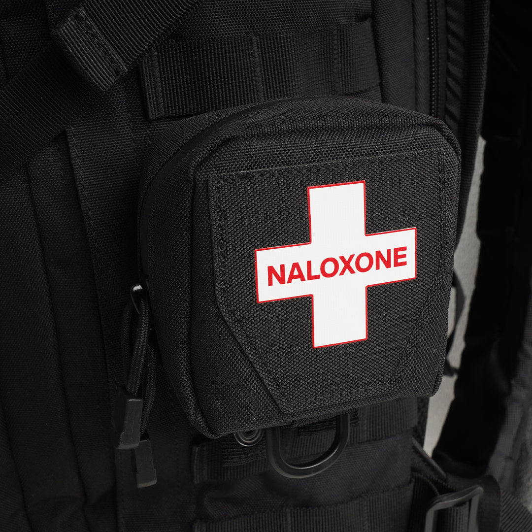 Naloxone Duty Belt Pouch + MOLLE attachment straps - Cross / Black / Single -  51299301