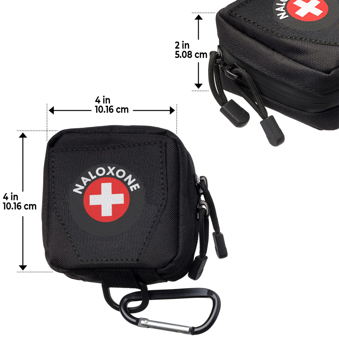 Naloxone Duty Belt Pouch + MOLLE attachment straps - Cross / Black / Single -  58246053