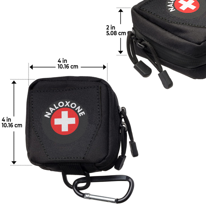 Naloxone Duty Belt Pouch + MOLLE attachment straps - Cross / Black / Single -  58246053