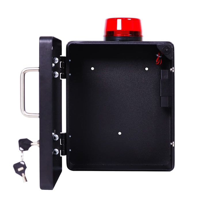 Naloxone Emergency Kit Wall Mount Cabinet Box | With Alarm & Lock | For Publicly Accessible Naloxone - Black -  48192506