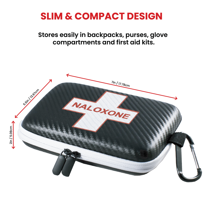 Naloxone Hard Shell Carry Case (Naloxone not Included) - Cross / Black / Single -  44181118