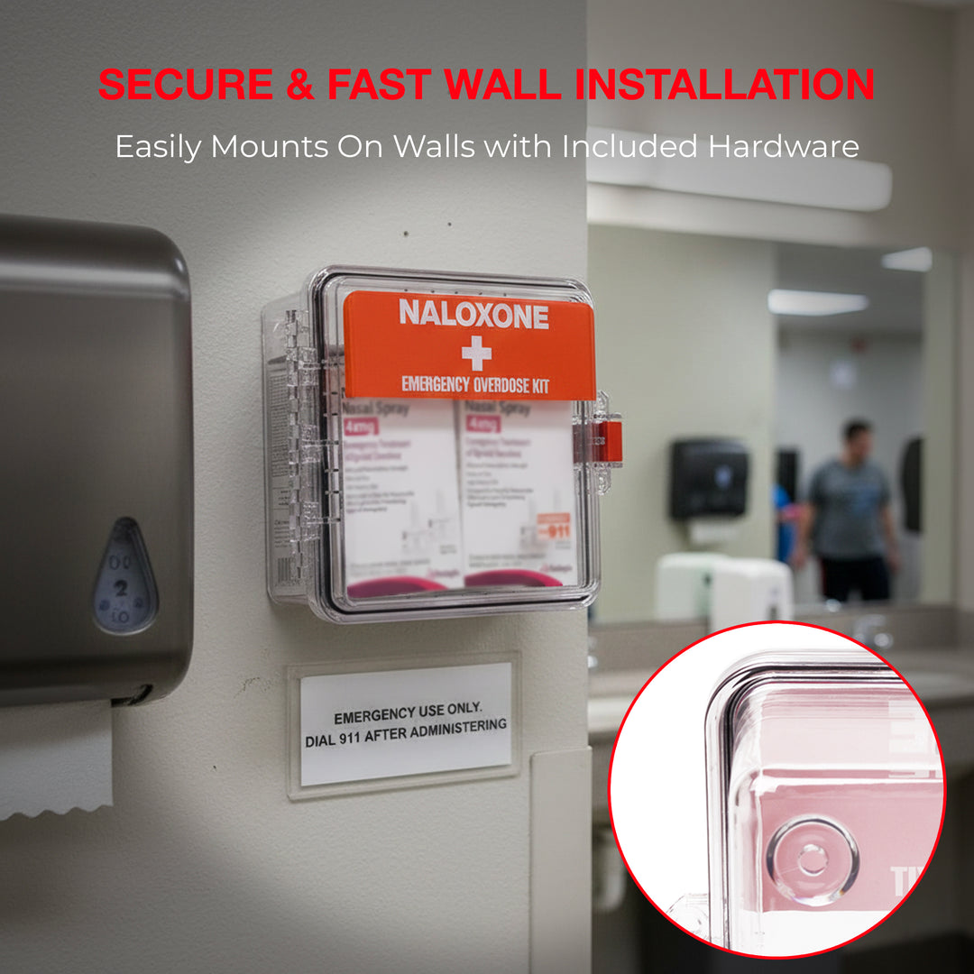 Naloxone Outdoor Waterproof Emergency Wall Mount Cabinet - Default Title -  8