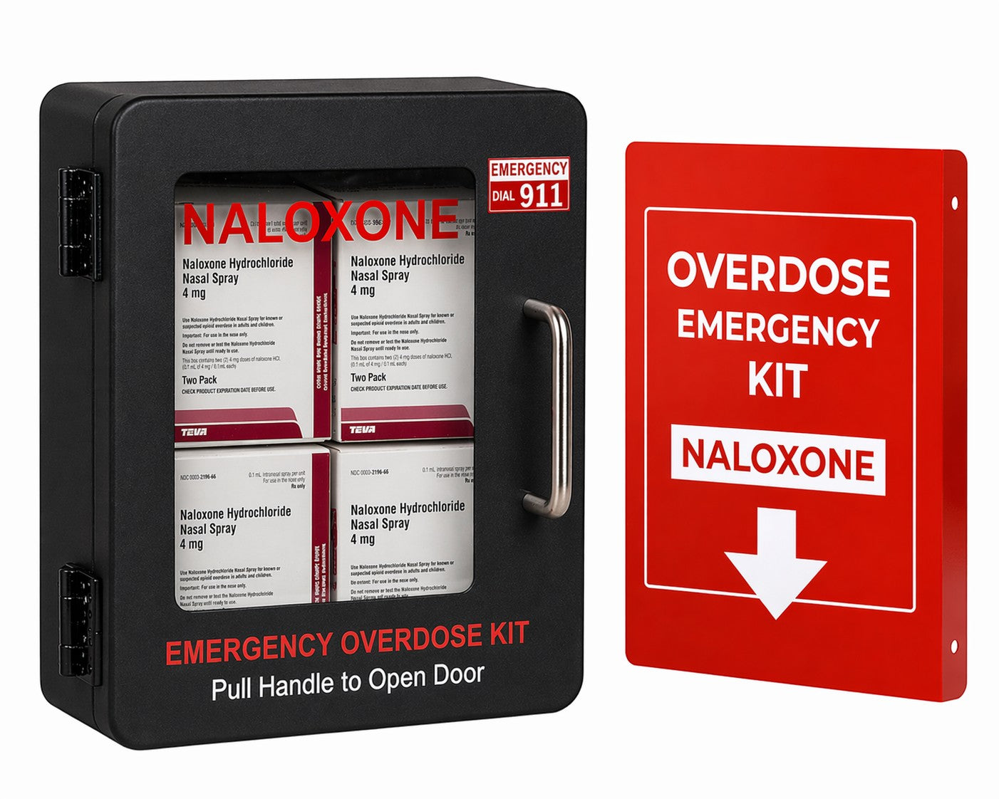 ▷ Naloxone Wall Cabinet – Emergency Access | Overdose Kits