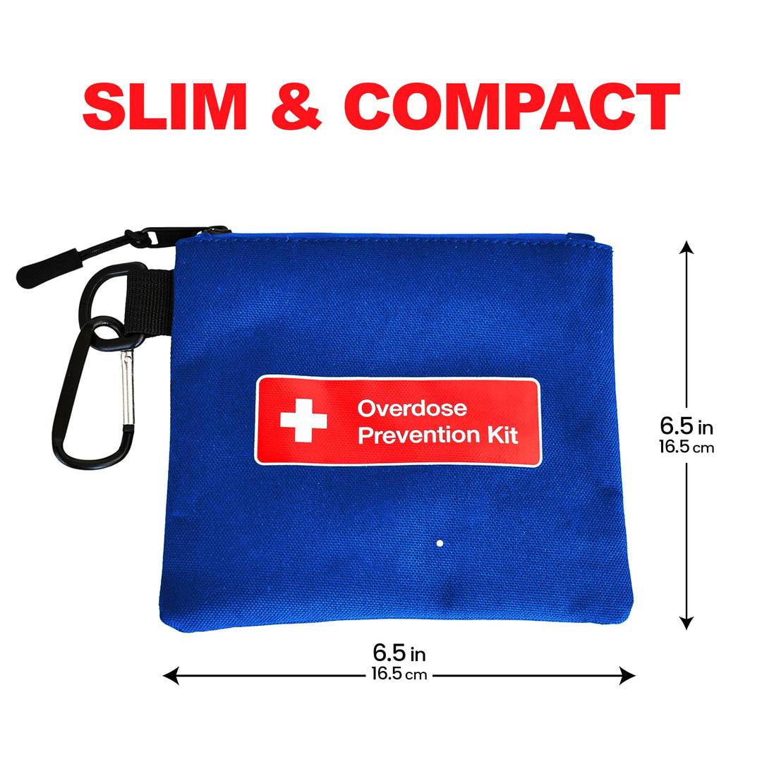 Naloxone Overdose Prevention Kit Canvas Bag - Black / Single-Black / 10 Units-Black / 100 Units-Blue / Single-Blue / 10 Units -  18