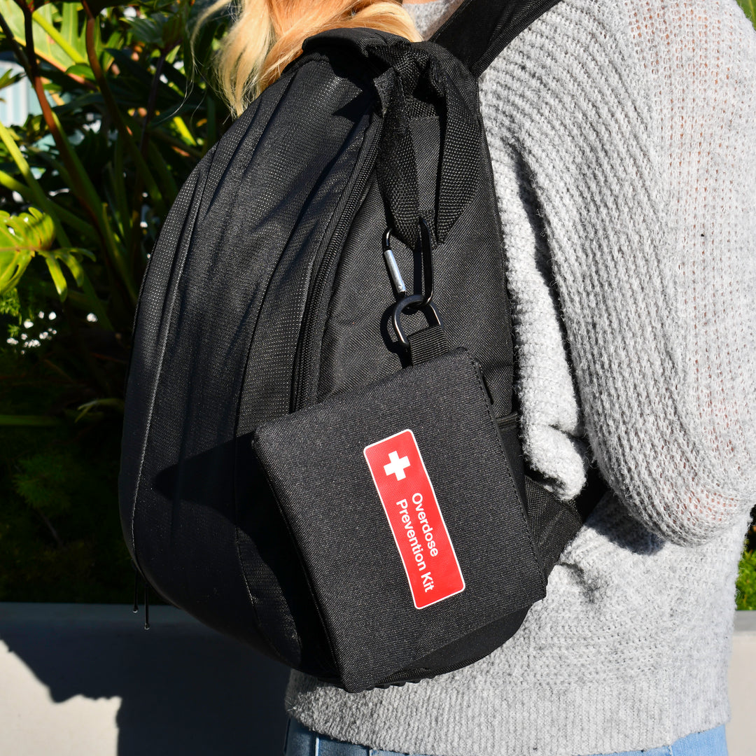 Naloxone Overdose Prevention Kit Canvas Bag - Black / Single-Black / 10 Units-Black / 100 Units-Blue / Single-Blue / 10 Units -  12