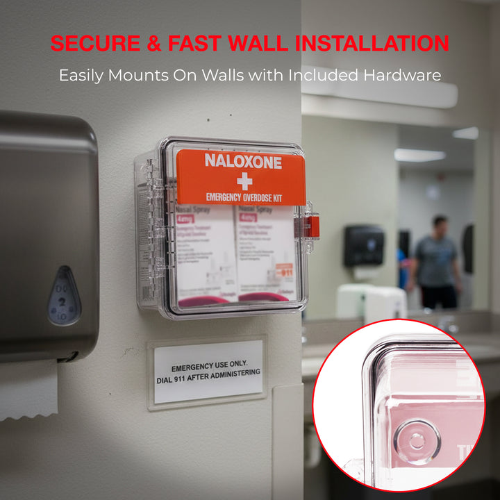 Naloxone Outdoor Waterproof Emergency Wall Mount Cabinet