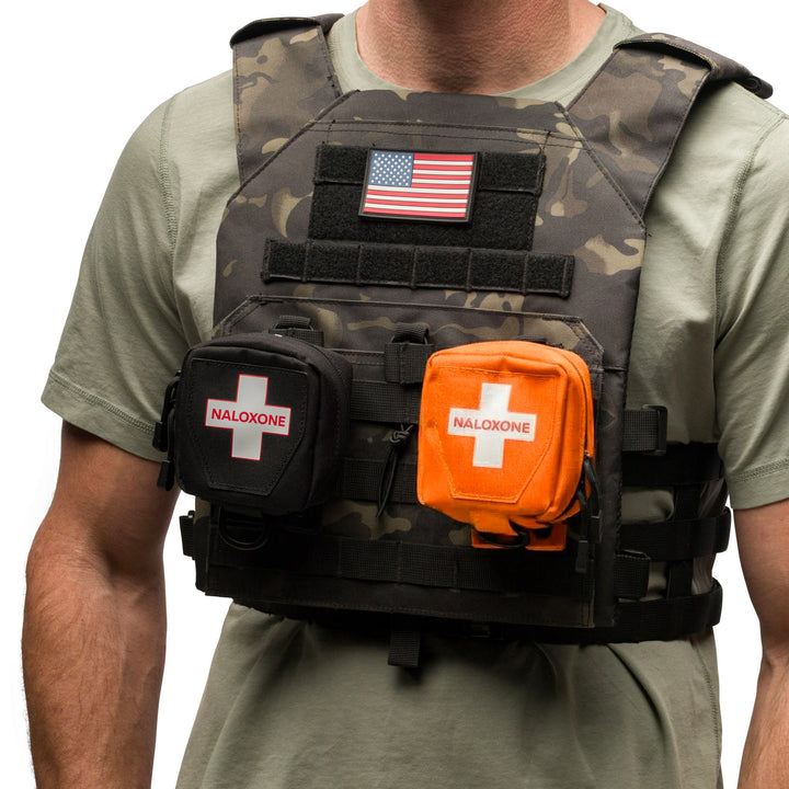 Naloxone Duty Belt Pouch + MOLLE Attachment Straps