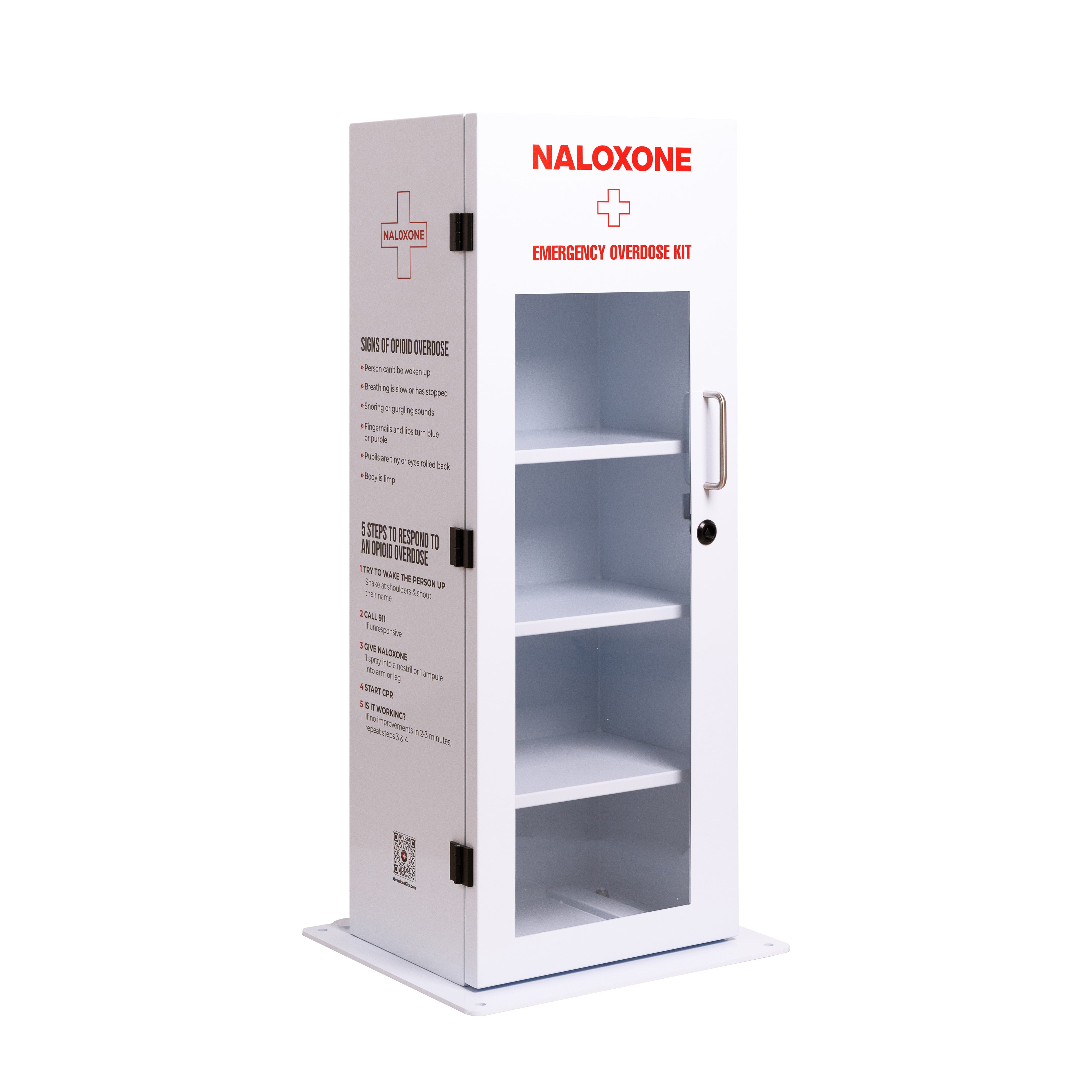 ▷ Naloxone Distribution Locker – Waterproof Outdoor Box (80 Kits