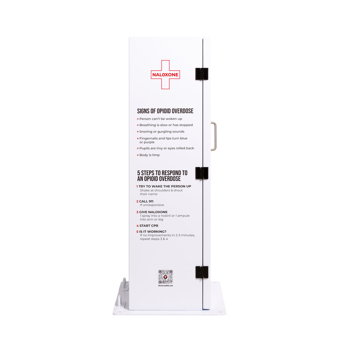 Outdoor Waterproof Naloxone Distribution Box – Holds 80+ Boxes – Heating Available - Standard (No Heating)-Heating Included -  10