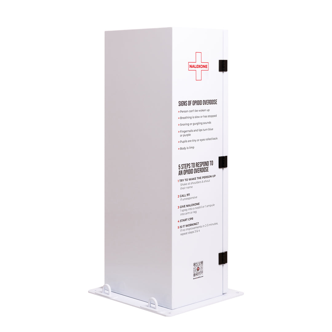 Outdoor Waterproof Naloxone Distribution Box – Holds 80+ Boxes – Heating Available - Standard (No Heating)-Heating Included -  11