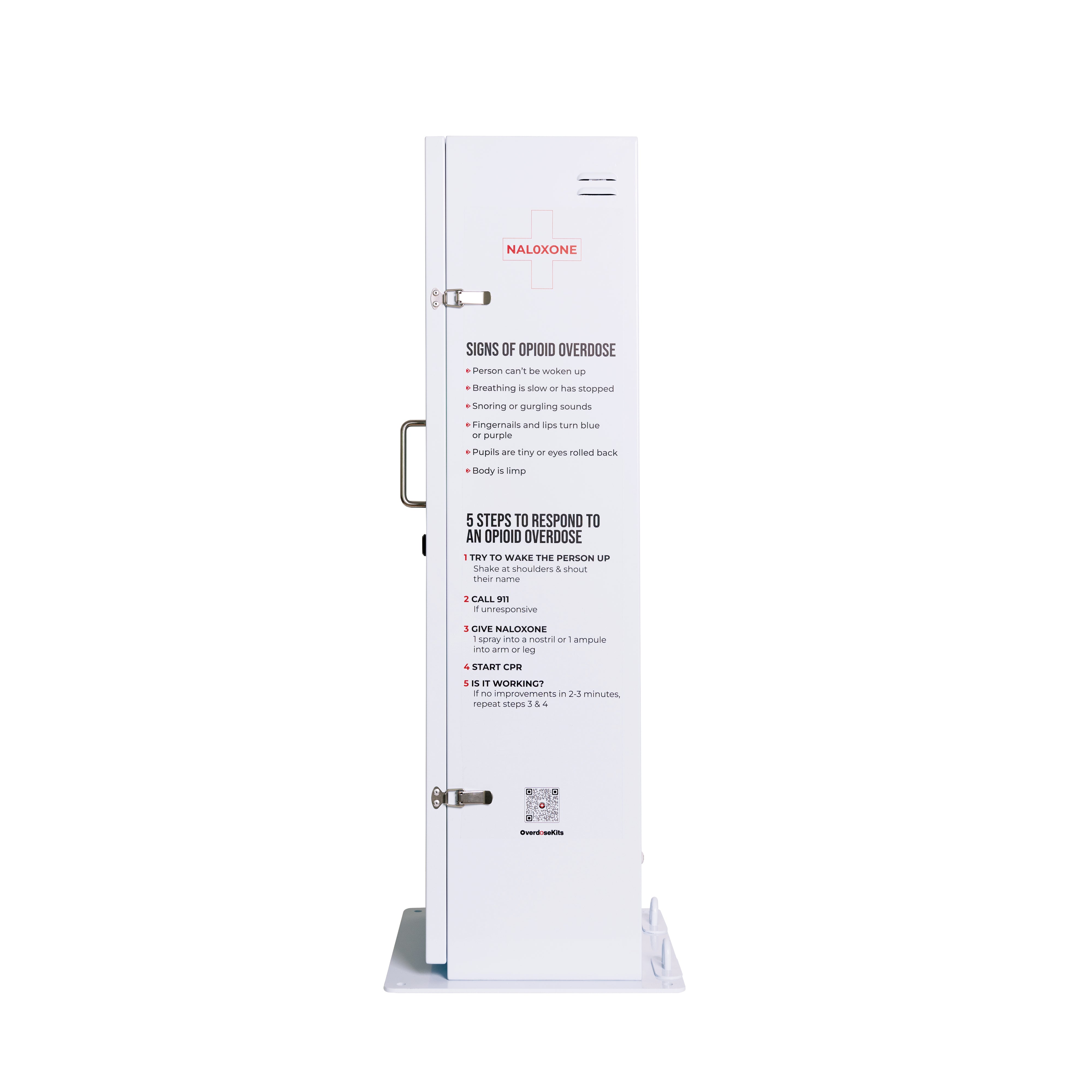 ▷ Naloxone Distribution Locker – Waterproof Outdoor Box (80 Kits