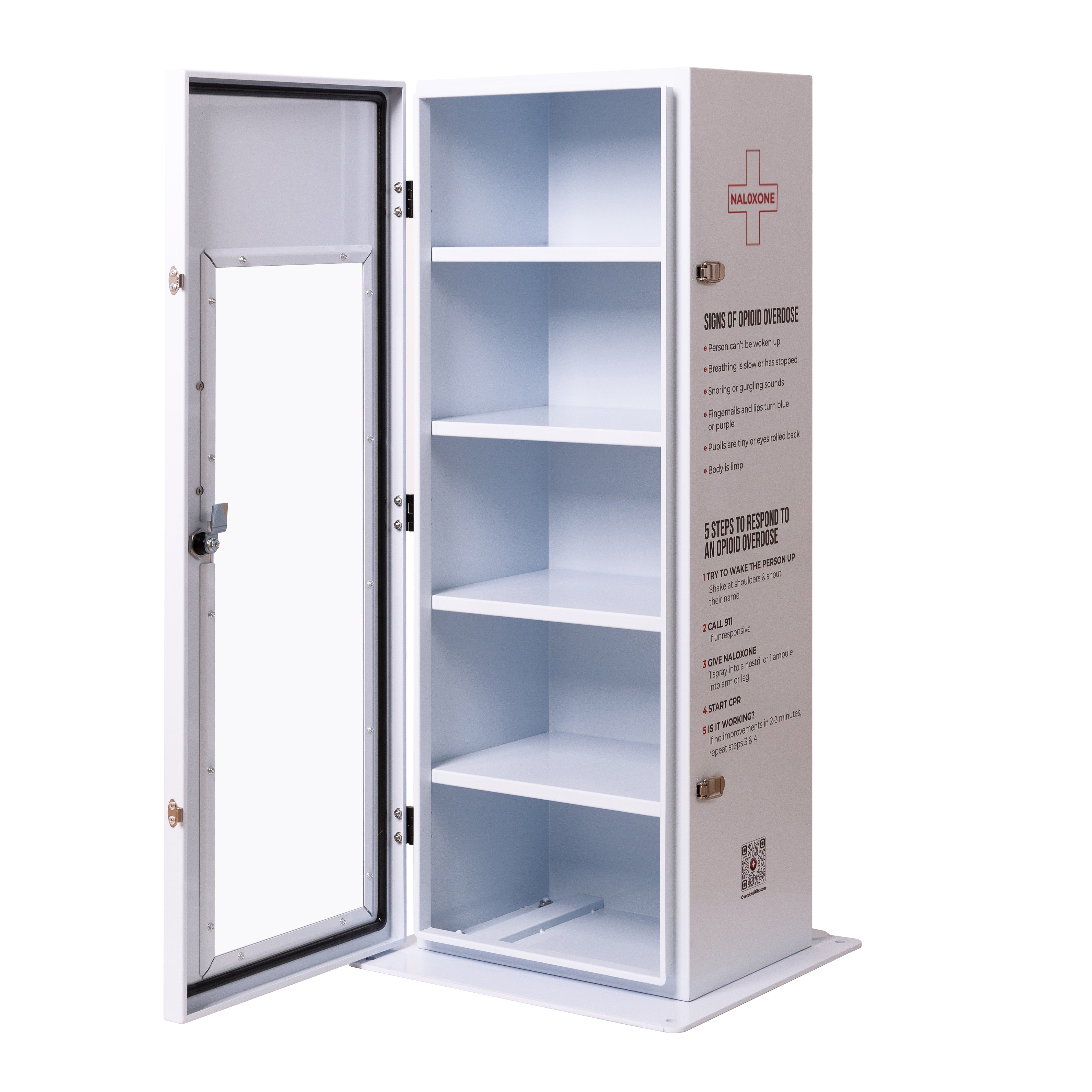 ▷ Naloxone Distribution Locker – Waterproof Outdoor Box (80 Kits