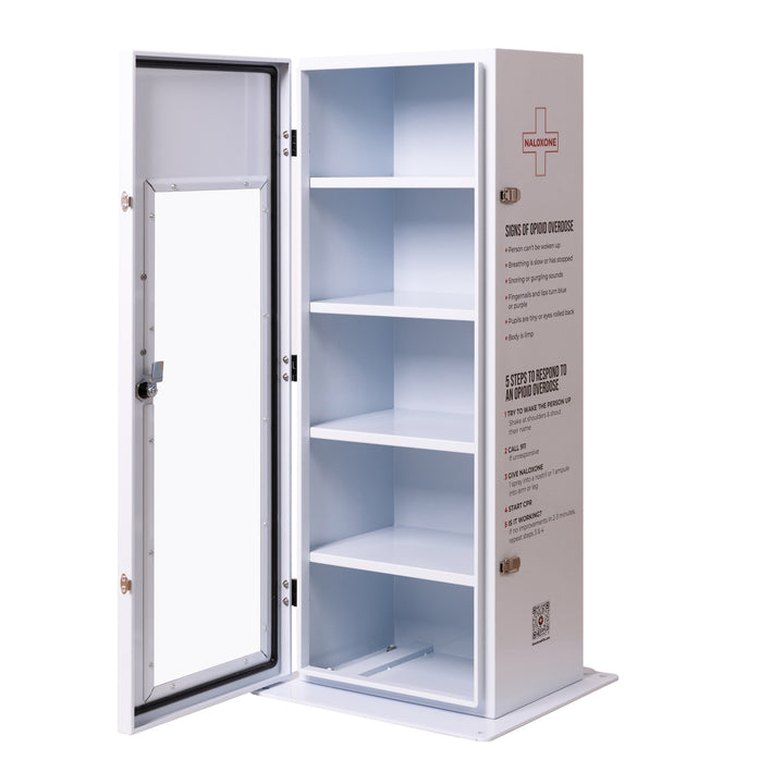 Outdoor Waterproof Naloxone Distribution Box – Holds 80+ Boxes – Heating Available - Standard (No Heating)-Heating Included -  5