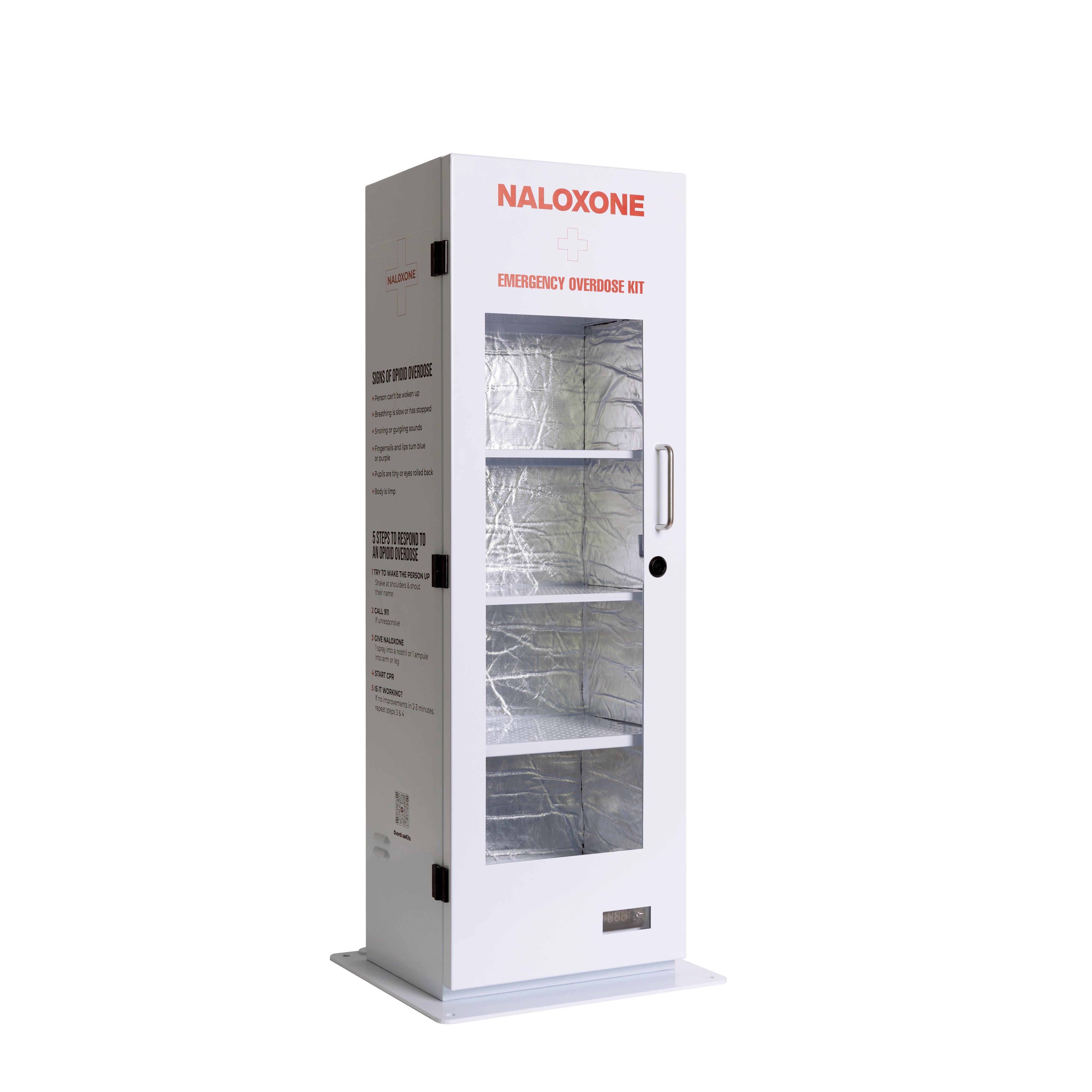 ▷ Naloxone Distribution Locker – Waterproof Outdoor Box (80 Kits
