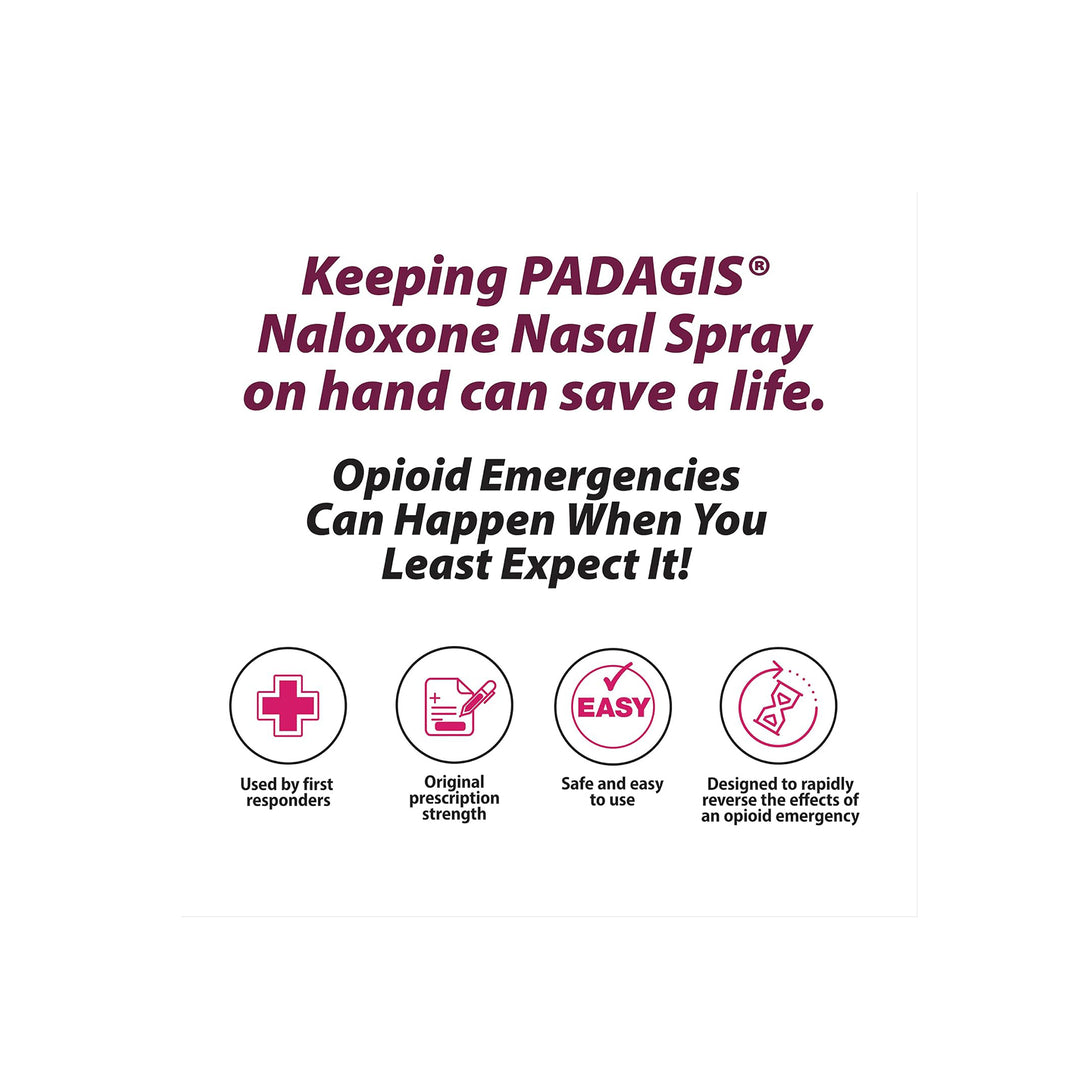 Padagis Naloxone Nasal Spray 4mg (12 Pack) - 12 Pack-120 Pack -  6