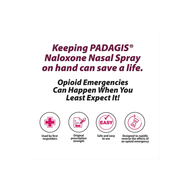 Padagis Naloxone Nasal Spray 4mg (12 Pack) - 12 Pack-120 Pack -  6