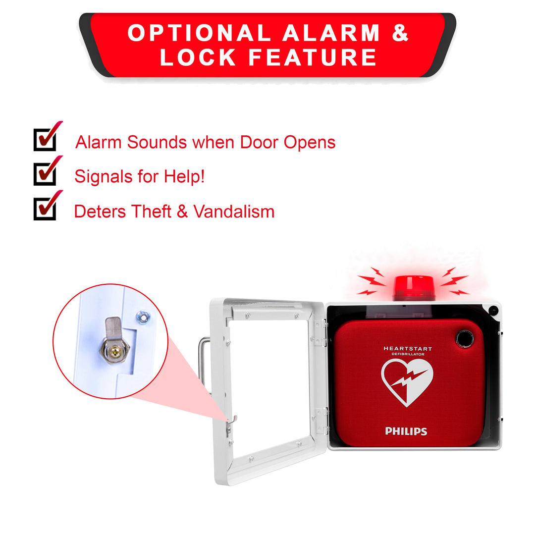 Philips AED Wall Mount Cabinet - White -  6