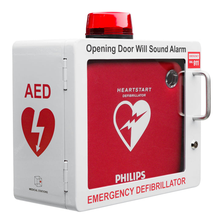 Philips AED Wall Mount Cabinet - White -  1