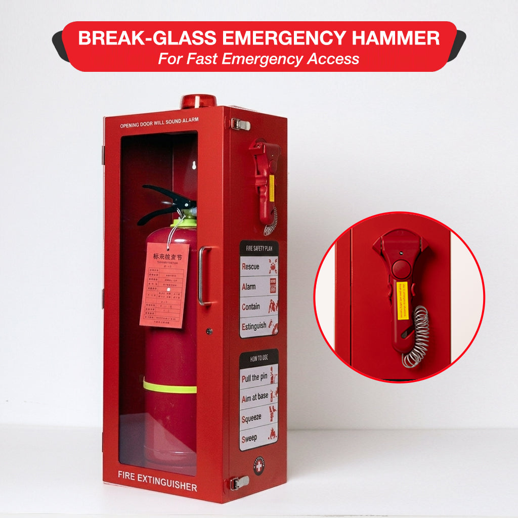 Outdoor Fire Extinguisher Wall Mount Cabinet - Available in 10 lb and 20 lb Sizes