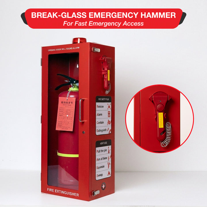 Outdoor Fire Extinguisher Wall Mount Cabinet - Available in 10 lb and 20 lb Sizes